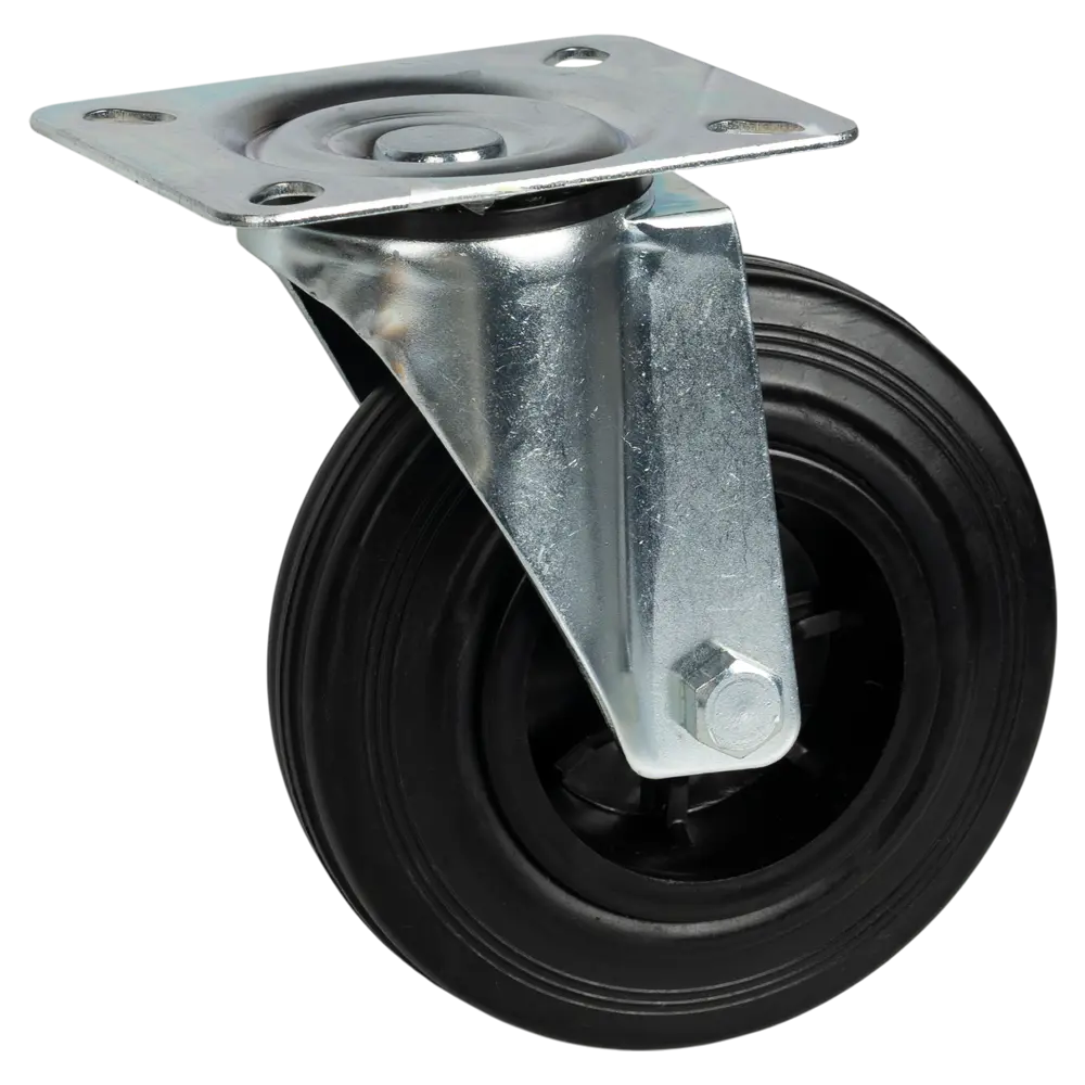 Профессиональный мебельный ролик 125 мм с крепежной пластиной 89415373 Santreyd STLM-1583706