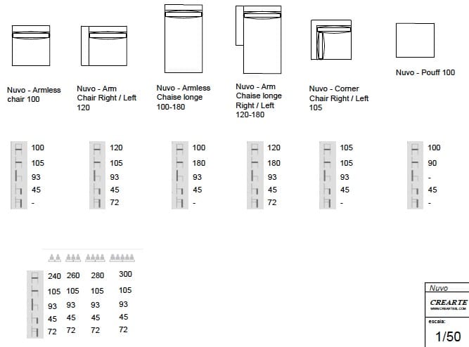 Тканевый диван с полуостровом CREARTE COLLECTIONS NUVO ARCH-00009979 - Вид №1