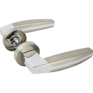 Ручка дверная Armadillo Arc URB2 без запирания ЦАМ гальваническое покрытие цвет матовый никель/хром