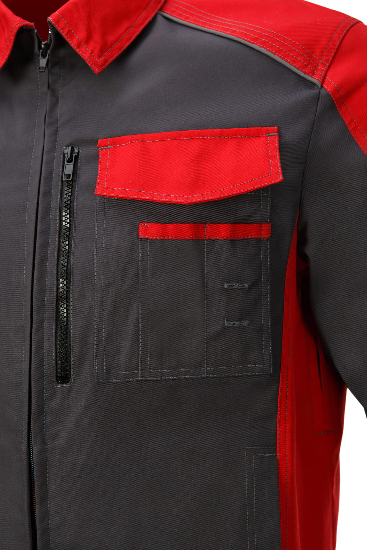 5044436 Костюм NEW графит красный STATUS  Летняя спецодежда  размер 60-62/170-176  - Вид №6