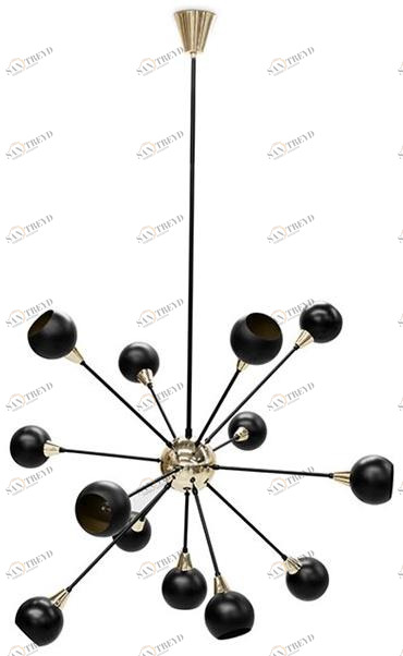 Delightfull Галогенный потолочный светильник из латуни sun-id-1389979