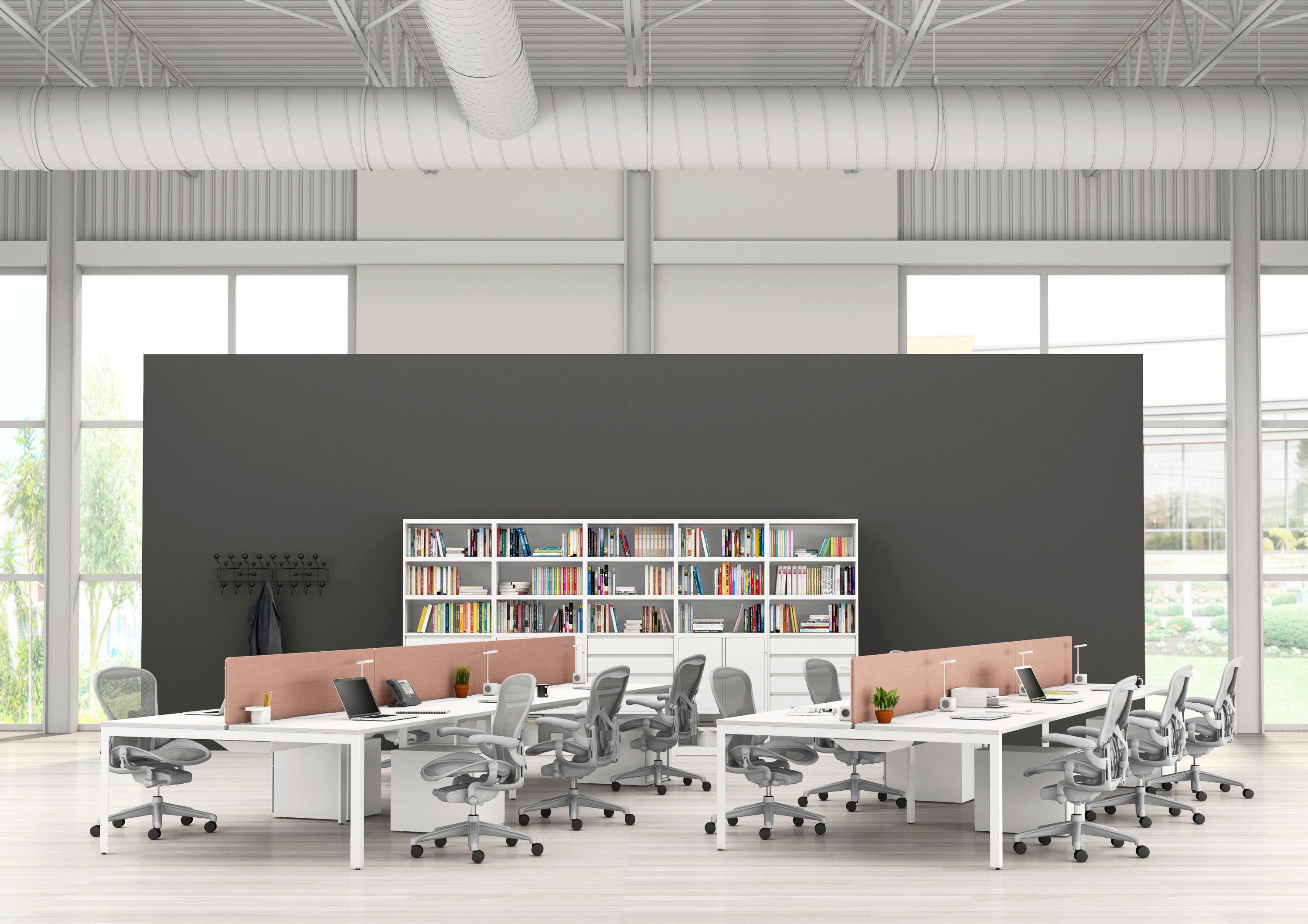 5-спицевое вращающееся офисное кресло с колесами Herman Miller Aeron ARCH-00152986 - Вид №22