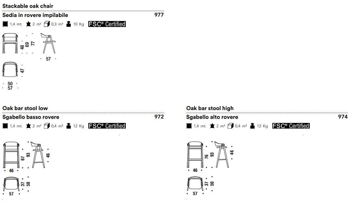 Moroso Табурет деревянный со спинкой Mathilda sun-id-1489068 - Вид №5