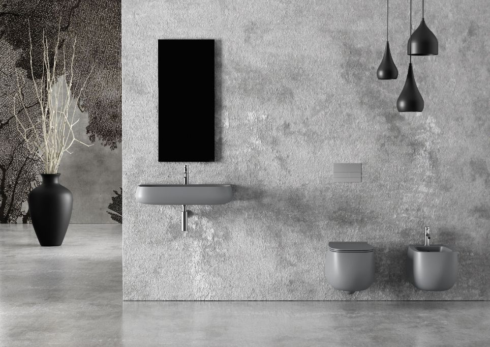 33120101.09 Подвесной унитаз 550х335х450 мм Alice Ceramica Nur безободковый выпуск в стену Белый матовый - Вид №8