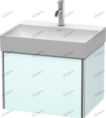 XS406100909 XSquare Тумбочка подвесная Светло-голубой матовый декор Duravit
