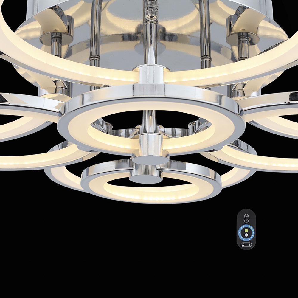 Потолочная светодиодная люстра ST Luce Twiddle Dimmer SL867.102.08 ST LUCE ДИЗАЙНЕРСКИЕ, TWIDDLE DIMMER 137046 Хром  - Вид №1