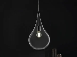 Cangini & Tucci Подвесной светильник с прямым светом из дутого стекла Lacrima Gig1253.1l