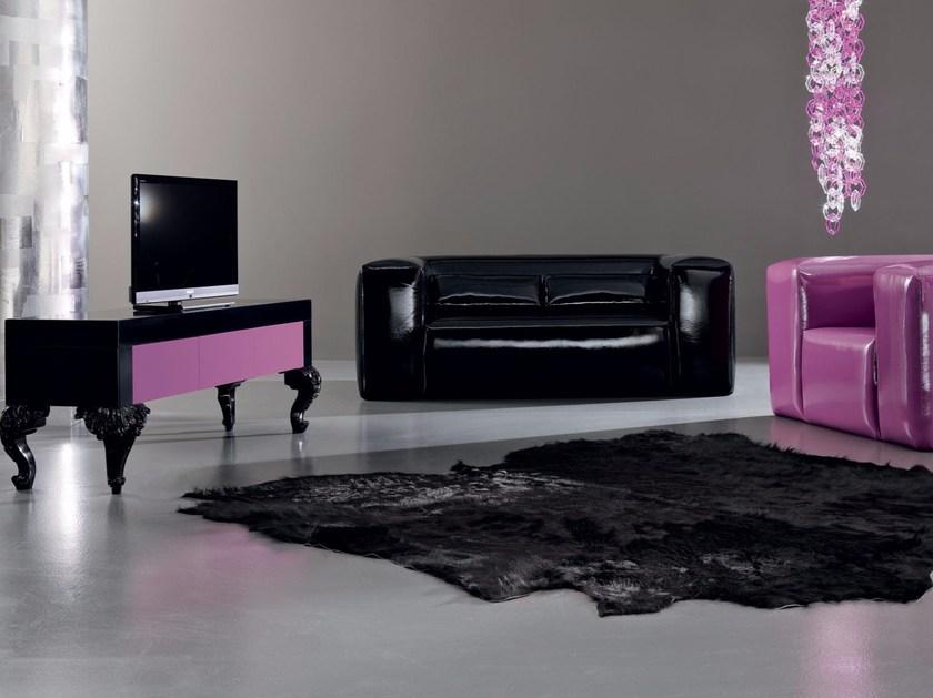 Modenese Gastone Кожаное кресло с подлокотниками Minimal baroque 42405 - Вид №1