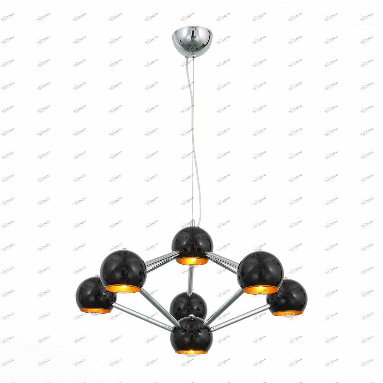 Подвесная люстра ST Luce Rottura SL853.403.07 ST LUCE ДИЗАЙНЕРСКИЕ, ROTTURA BLACK 108467 Черный 