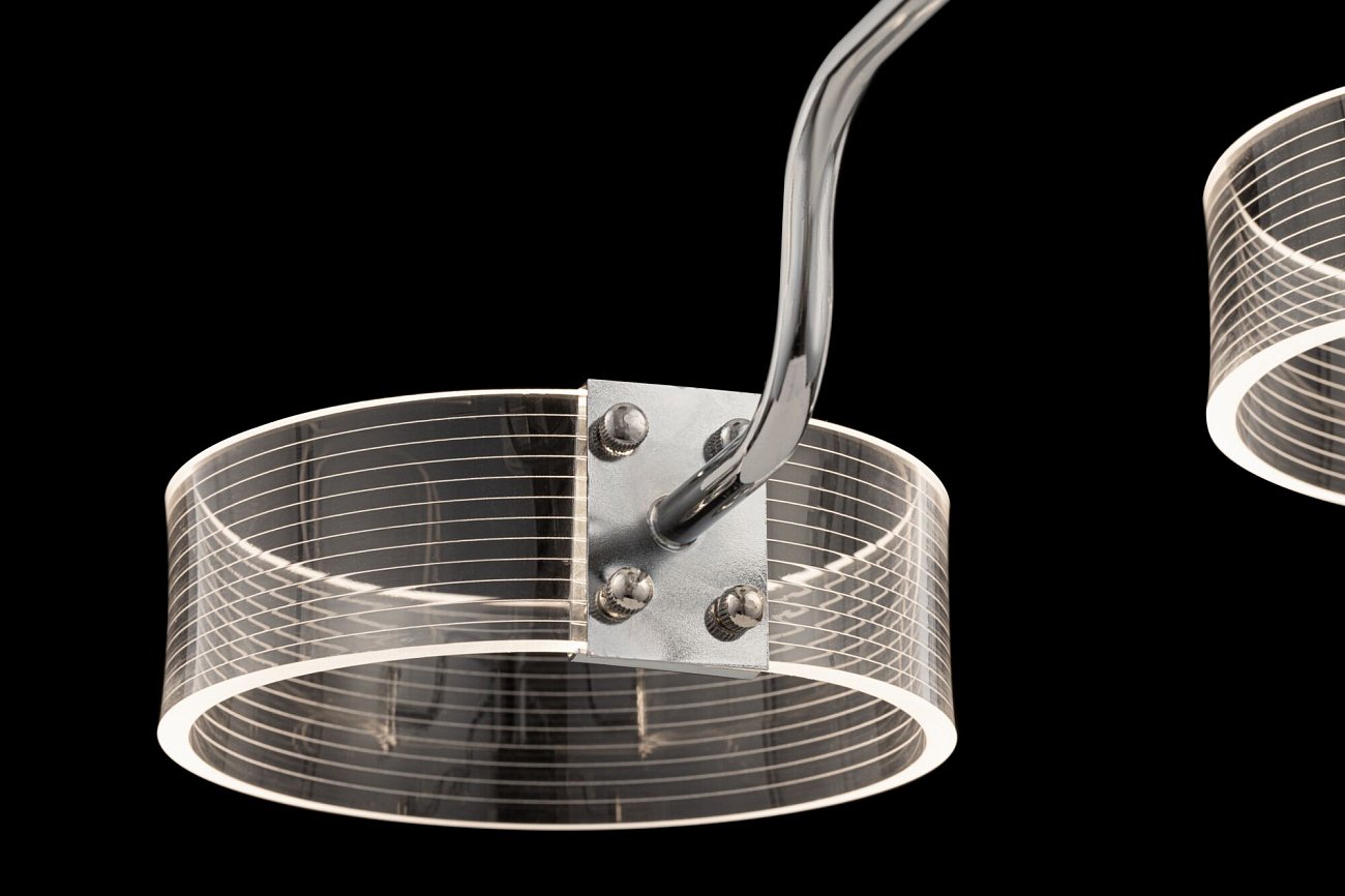 Светильник потолочный на 8 ламп хром Eva FR6039CL-L64CH FREYA LED 00-3957034 Прозрачный;хром  - Вид №2