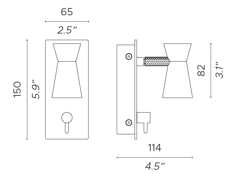 Регулируемая металлическая лампа для чтения Contardi ARCH-00119804 - Вид №5