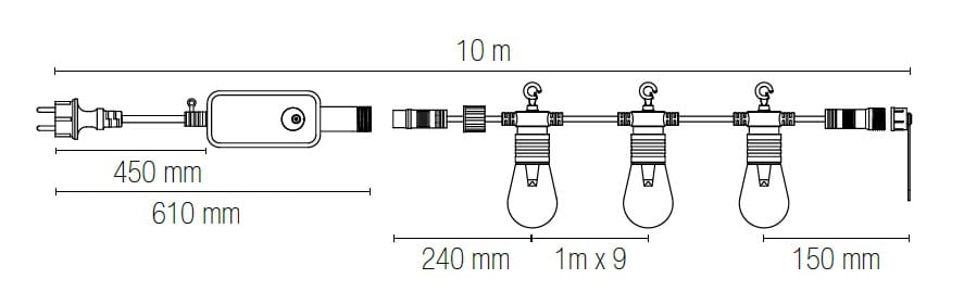 Наружная светодиодная подвесная лампа на ПВХ-кабелях Fan Europe Lighting INTEC ARCH-00072996 - Вид №5