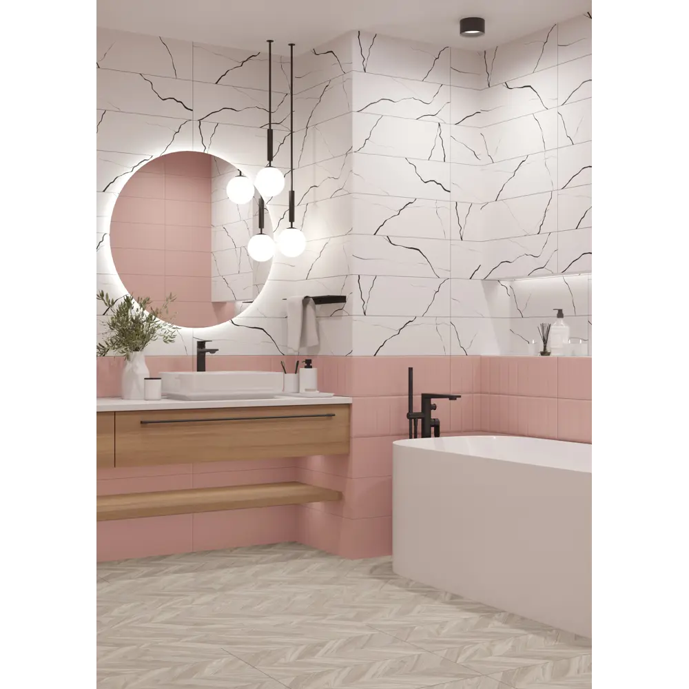 Настенная плитка LB Ceramics Одри 20x60 см 0.84 м² цвет белый STLM-2056993 - Вид №5