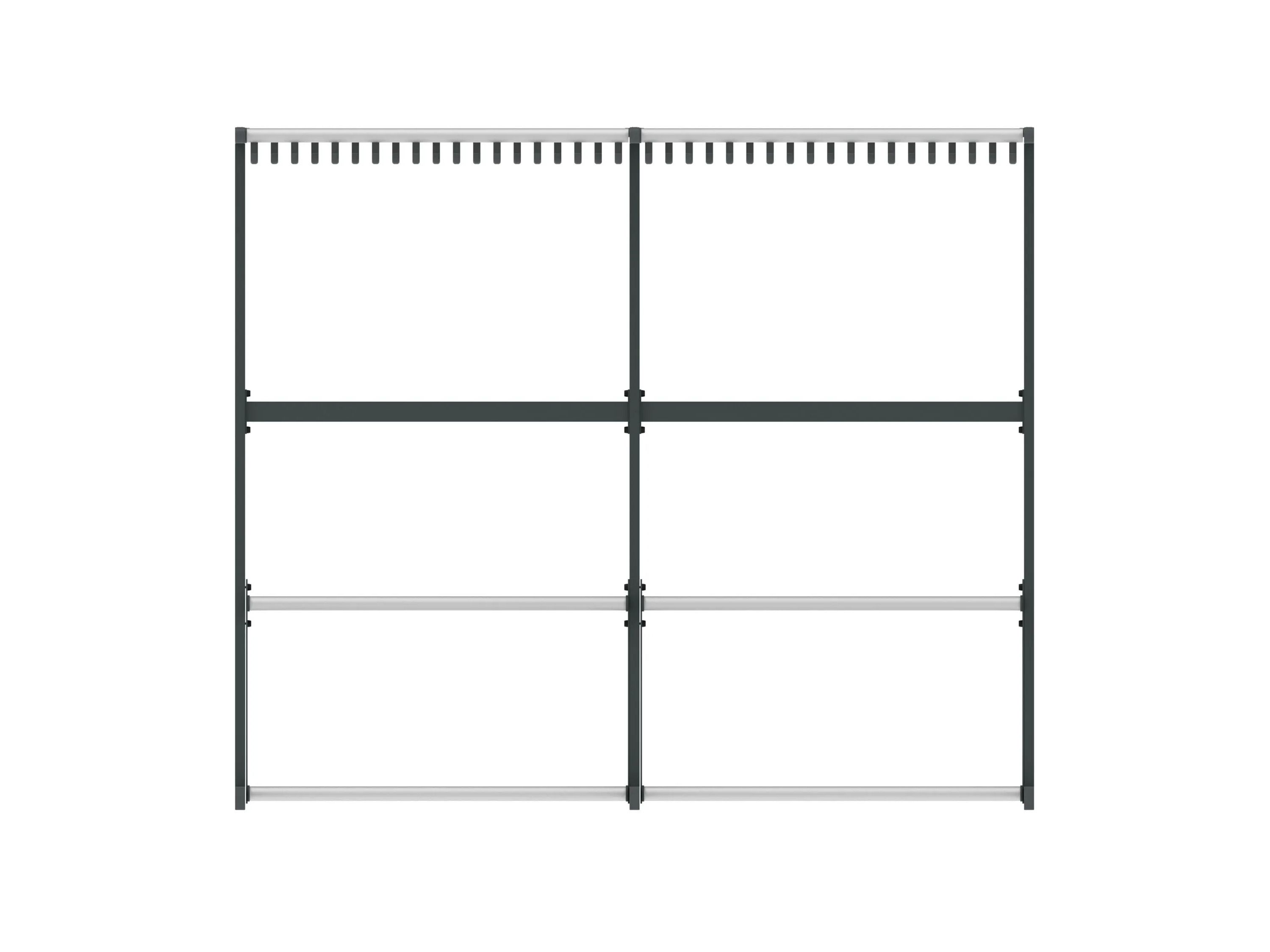 Стальная вешалка с порошковым покрытием с держателем зонта FUNCTIONALS Tertio ARCH-00145195