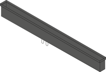 DOMUSOMNIA Встраиваемый кухонный канал EasyRack Kitchen STEP 2850, Цвет Черный KFS2850BX