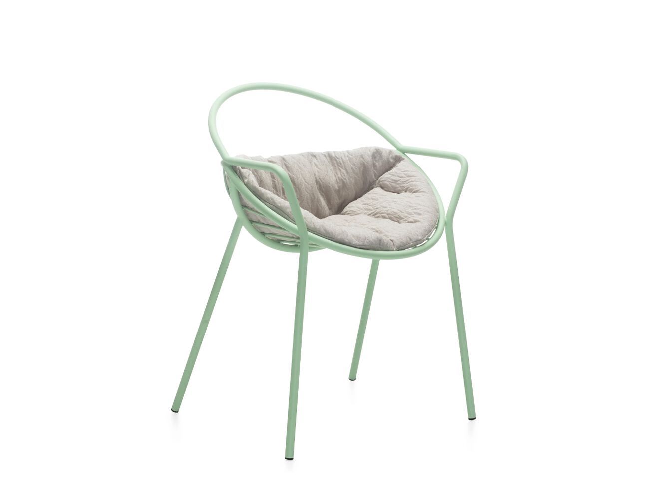 Стальной садовый стул с порошковым покрытием со встроенной подушкой Garda Furniture Nuboletta ARCH-00080431 - Вид №6