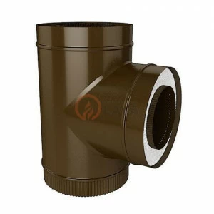 Сэндвич-тройник LAVA 115/180 мм. 90" коричневый (8017)