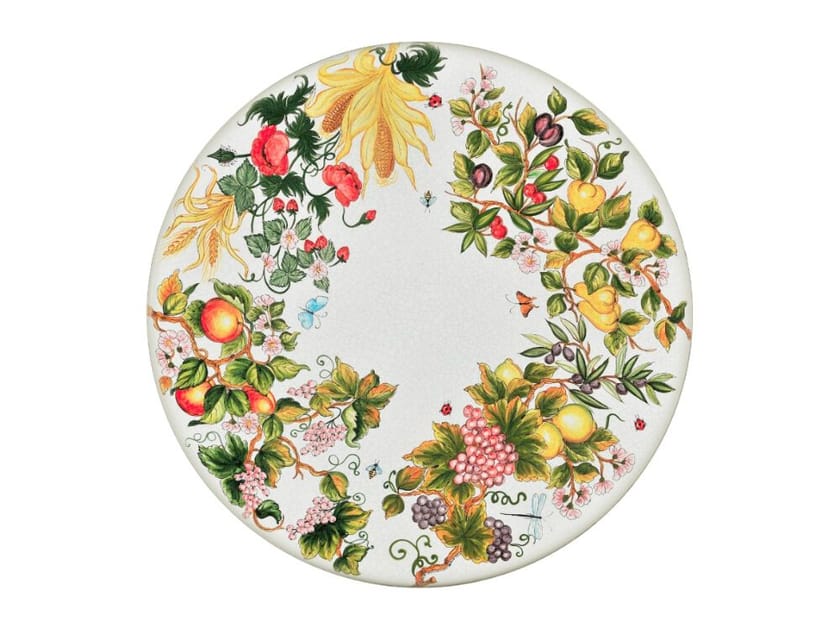 Круглый стол из лавового камня Grandi Maioliche Ficola природа ARCH-00098179