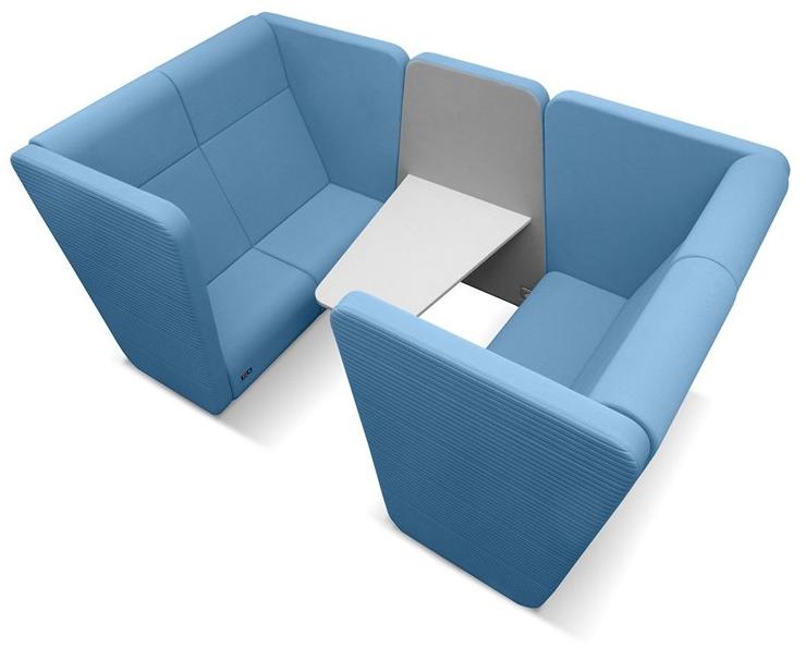 LD Seating 2-х местный диван с высокой спинкой Meeting port Km2/br-01 - Вид №3