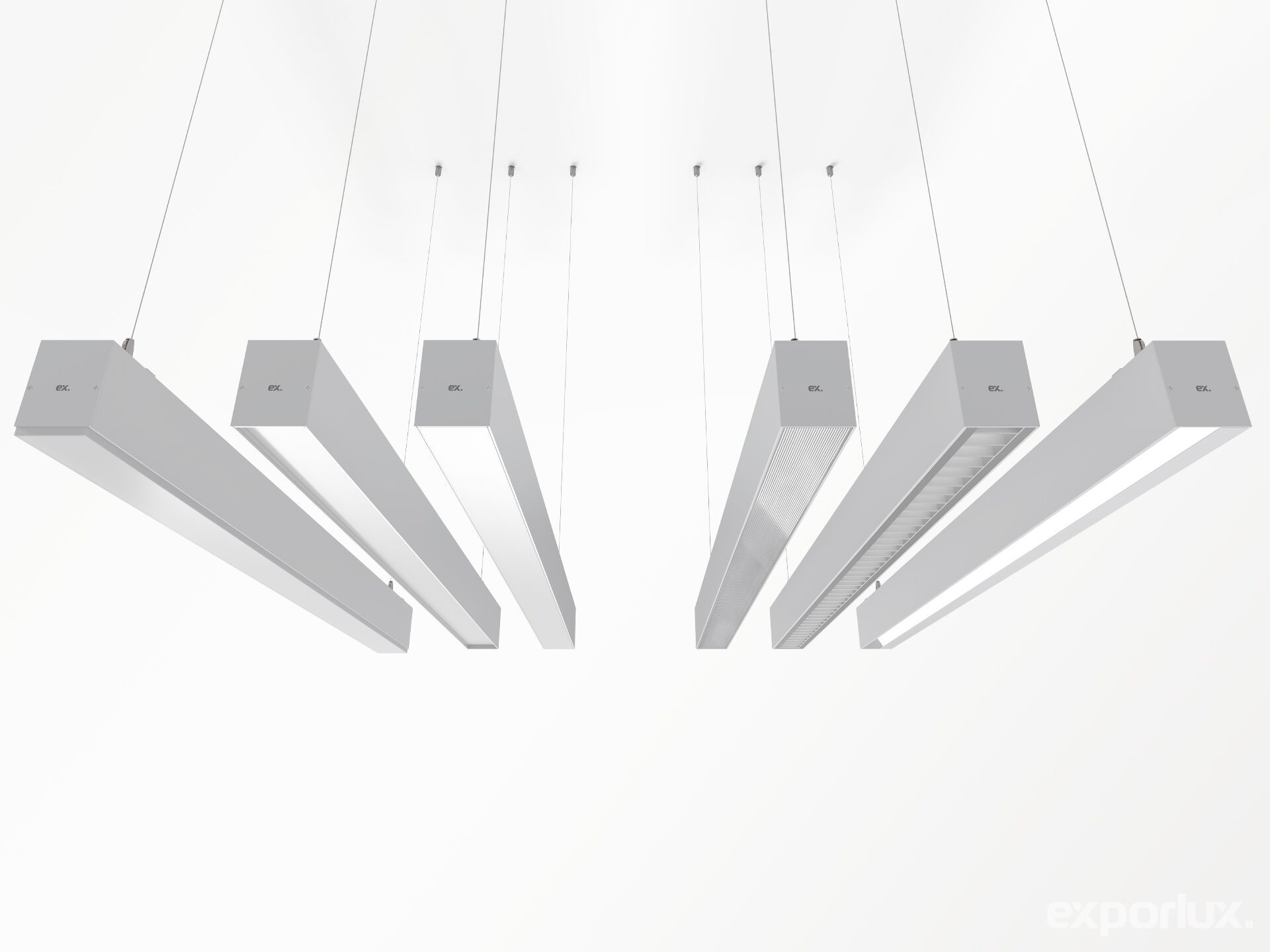 Алюминиевый светодиодный подвесной светильник Exporlux OFFICE SU ARCH-00001615