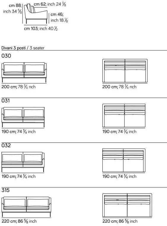 AMURA Диван из ткани Alice Am002.060 - Вид №6