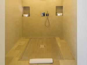 Прямоугольный утопленный поддон для душа из камня Лечче