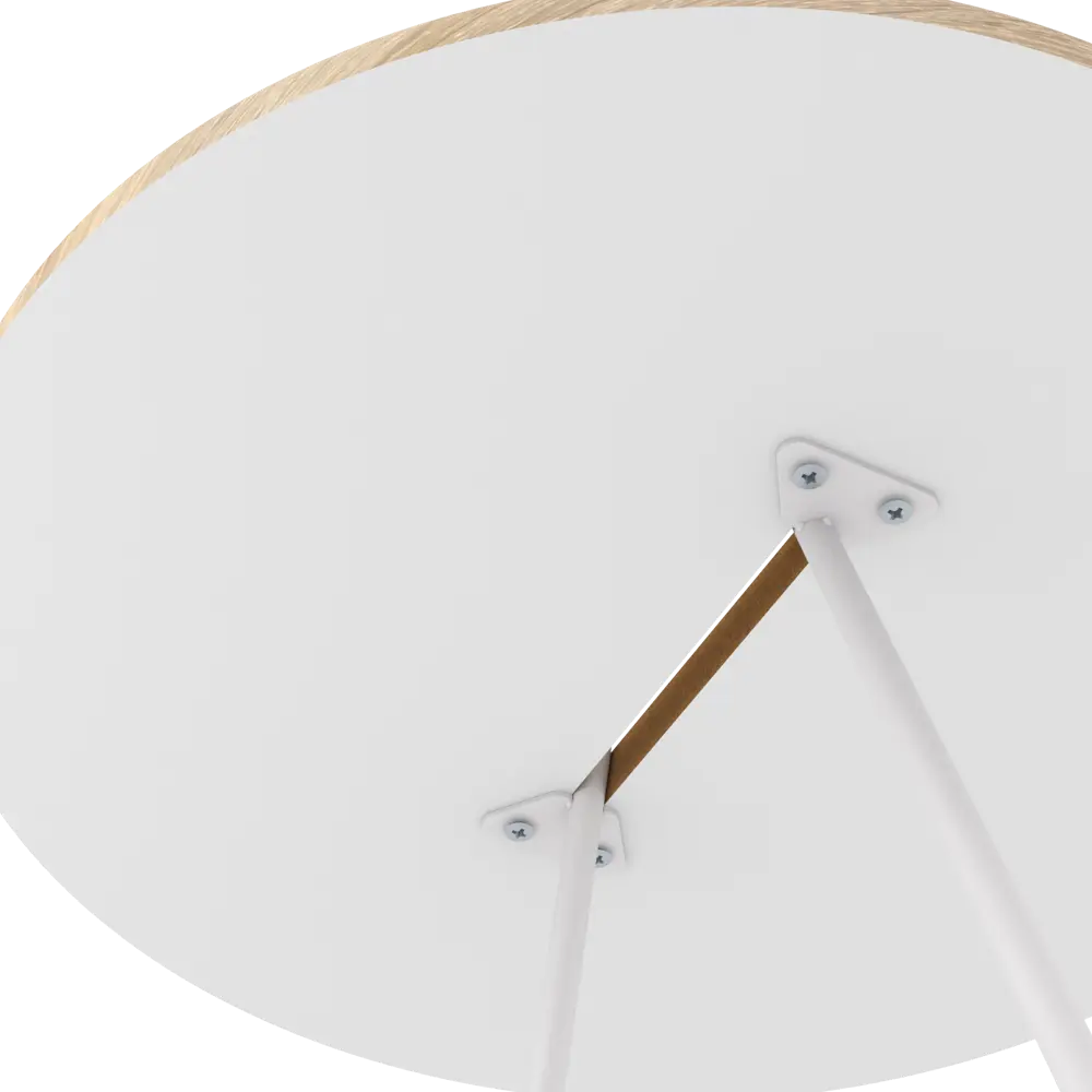 Журнальный столик круг 40x40 см белый Sheffilton STLM-2116870 - Вид №3