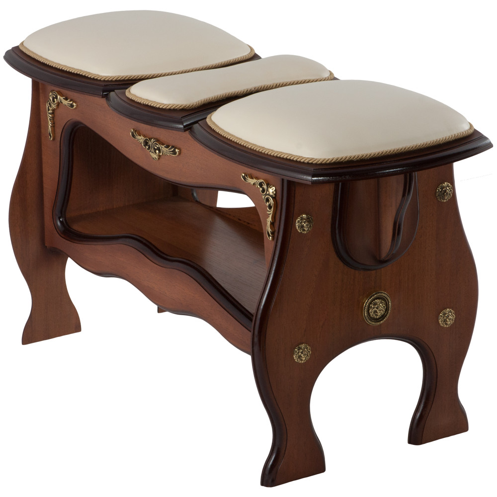 11138 Скамья 3-секционная большая Молочный BOGACHO 4627170345319 - Вид №5