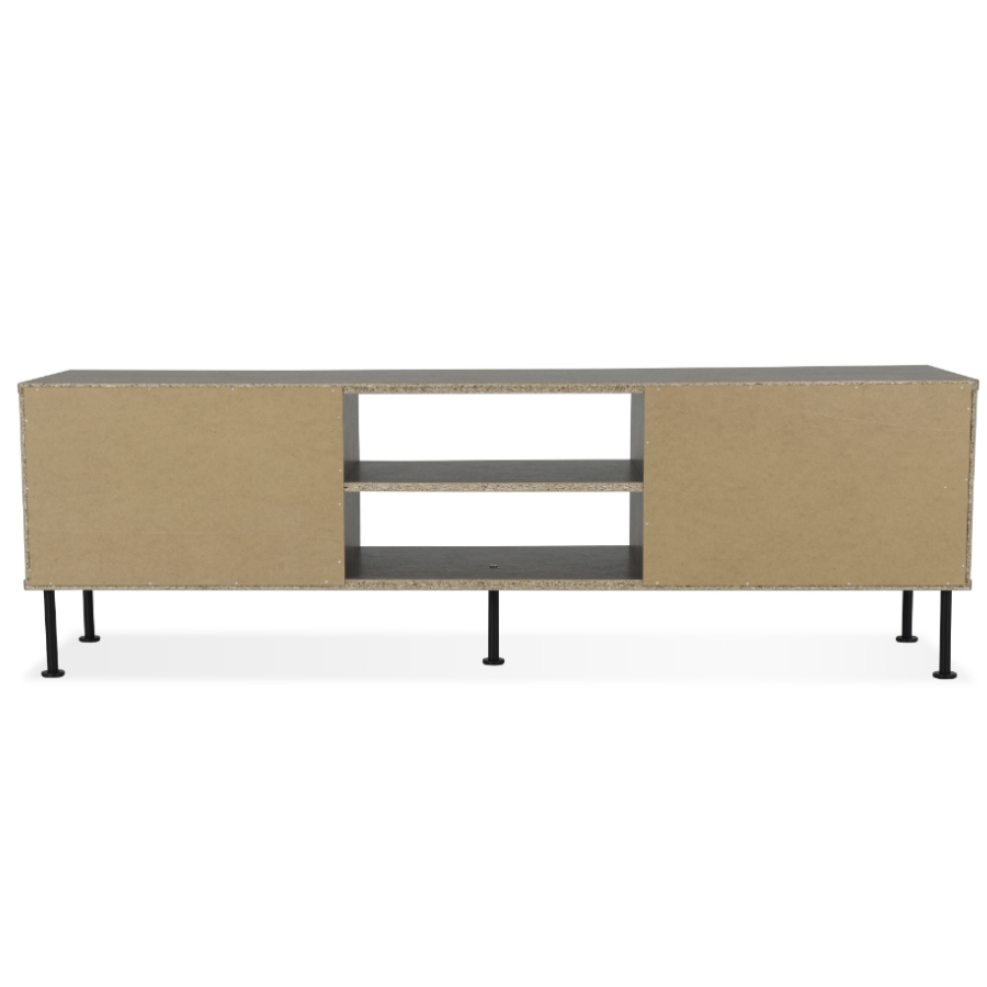 Тумба под ТВ Tenzo Daxx, меламин/металл, 52х163х43 см, серо-коричневая 7162334 - Вид №6