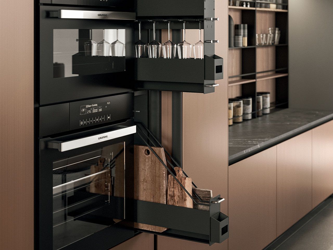 Встроенная кухня с островом Arrital Ak_04 ARCH-00113099 - Вид №3