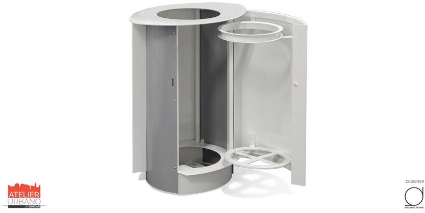 DIMCAR Урна для мусора из оцинкованной стали  G473  - Вид №3