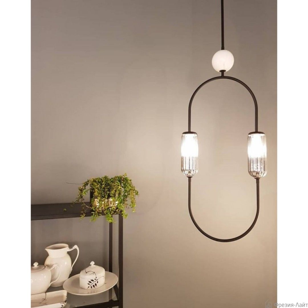 Aromas C1265 черный + белый мрамор подвесная люстра Clip 117440