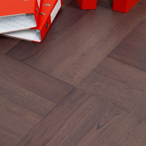 Паркет Ёлка Marco Ferutti Hermitage Клауд Дуб Любая на выбор с брашью (Текстурированная) 610х122 мм 2600700112 - Вид №6