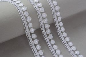 3046 Гипюр 20 мм в пакете Турция белый Gamma