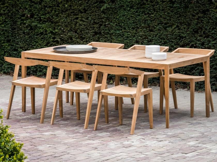 Feelgood Designs Прямоугольный садовый стол из тика Urban sun-id-1455363 - Вид №3