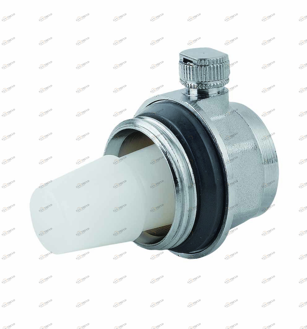 Carlo Poletti V04504G Клапан ручной выпуска воздуха для радиаторов, пластиковая рукоятка и кольцо PTFE 