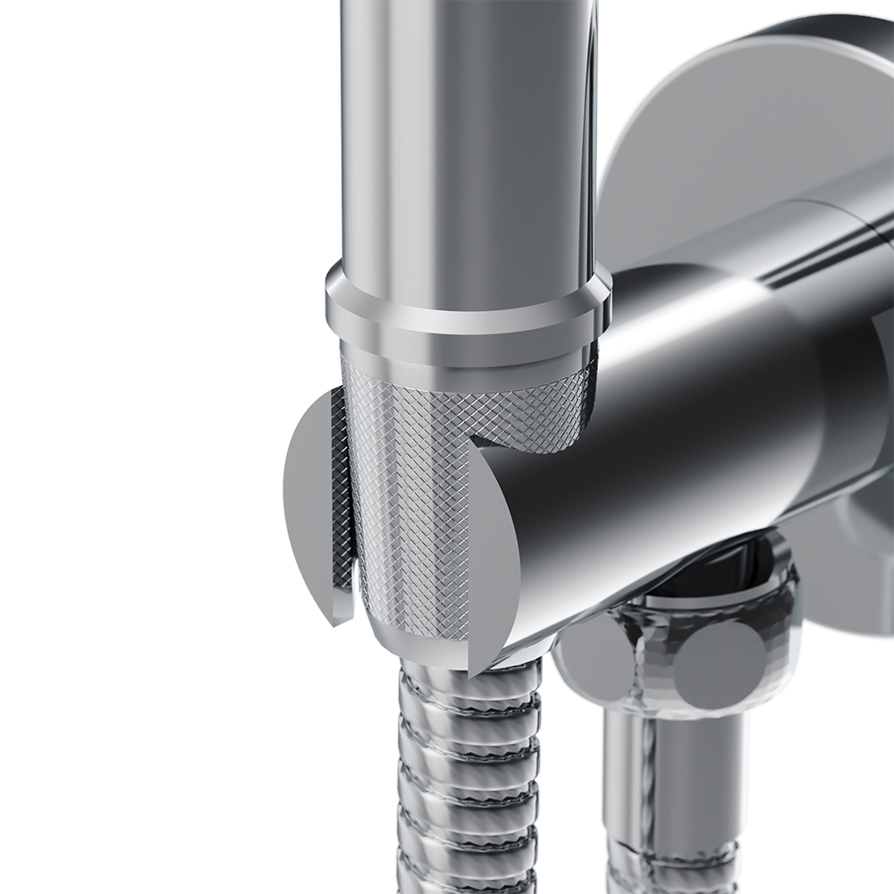 777510000 смеситель монтируемый в стену с гиг. душем Damixa Origin Bit  - Вид №4