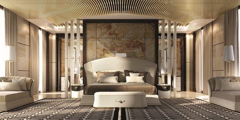 Turri Кровать двуспальная кожаная для гостиницы Vogue sun-id-1411562 - Вид №1