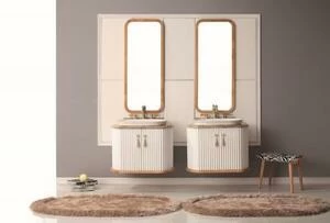 Тумба RIVOLI 80 арт.TS-RI908-C-W/G Белый/Цоколь золото