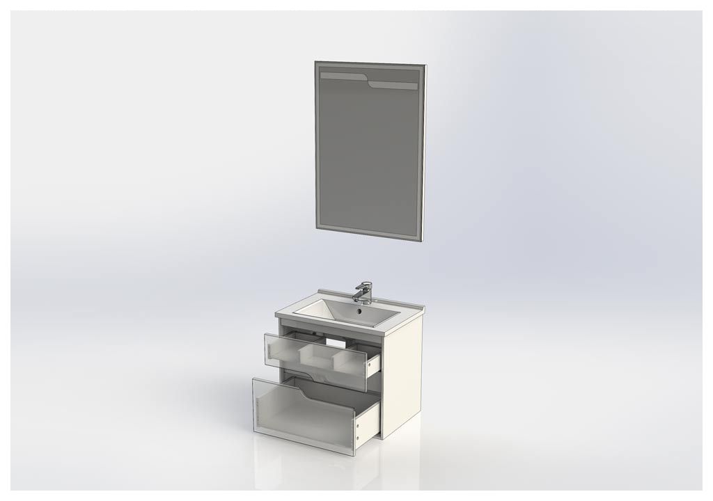 Мебель для ванной Aquanet Модена 65 белый 00199304 - Вид №4