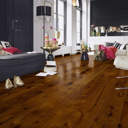 Паркетная доска Meister PD 400 Cottage Дымчатый 8304 Дуб Рустик с брашью (Текстурированная) 2200х180 мм 2300200020 - Вид №5