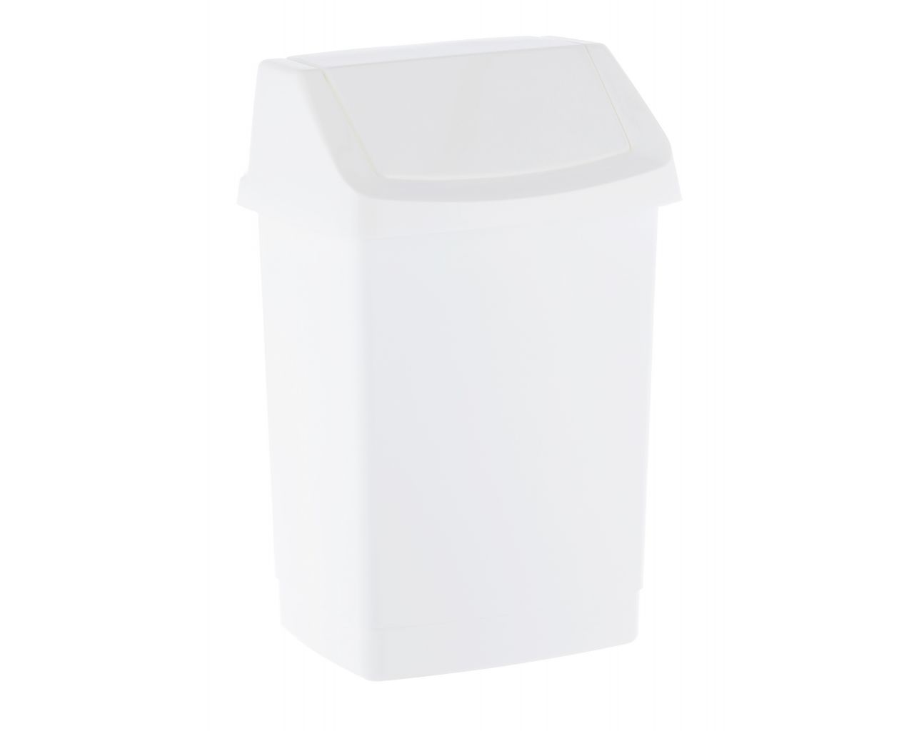 B8C Мусорная корзина с откидной крышкой из пластика вместимостью 25 л, цвет БЕЛЫЙ Merida 