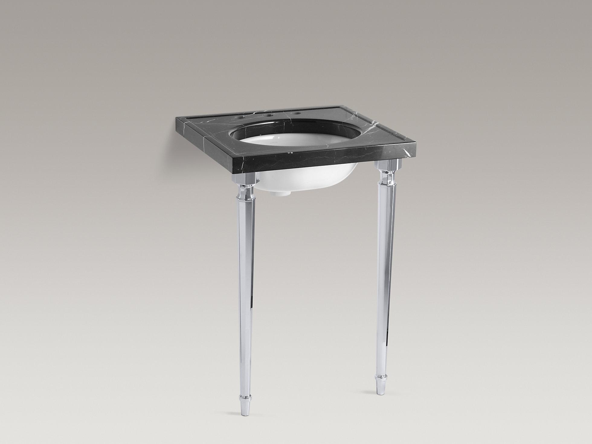 KOHLER Kathryn Восьмиугольные конические ножки стола из латуни K-6839-CP  - Вид №7