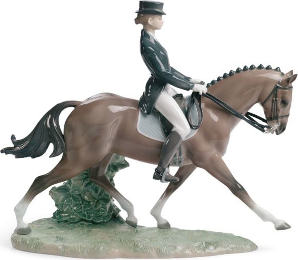 10672547 LLADRO Фигурка Lladro Выездка 38x33см, фарфор Фарфор Lladró 