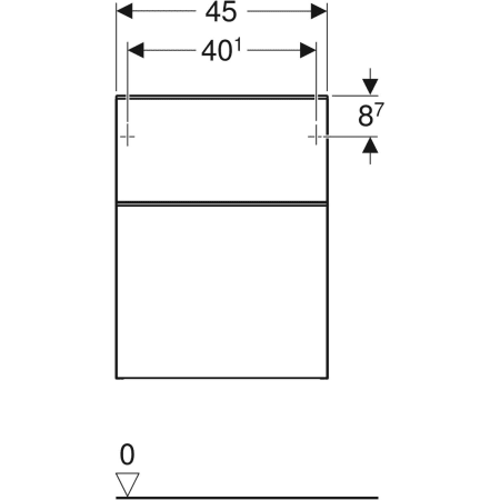 500.357.JL.1 Шкафчик Geberit Smyle Square с двумя выдвижными ящиками Geberit  - Вид №3