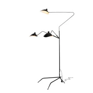 Торшер металлический на 3 лампы черный Spruzzo SL305.405.03 ST LUCE SPRUZZO 00-3908613 Черный