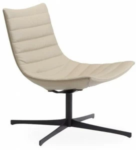 ROSSIN Вращающееся кресло с кожаной обивкой Luc