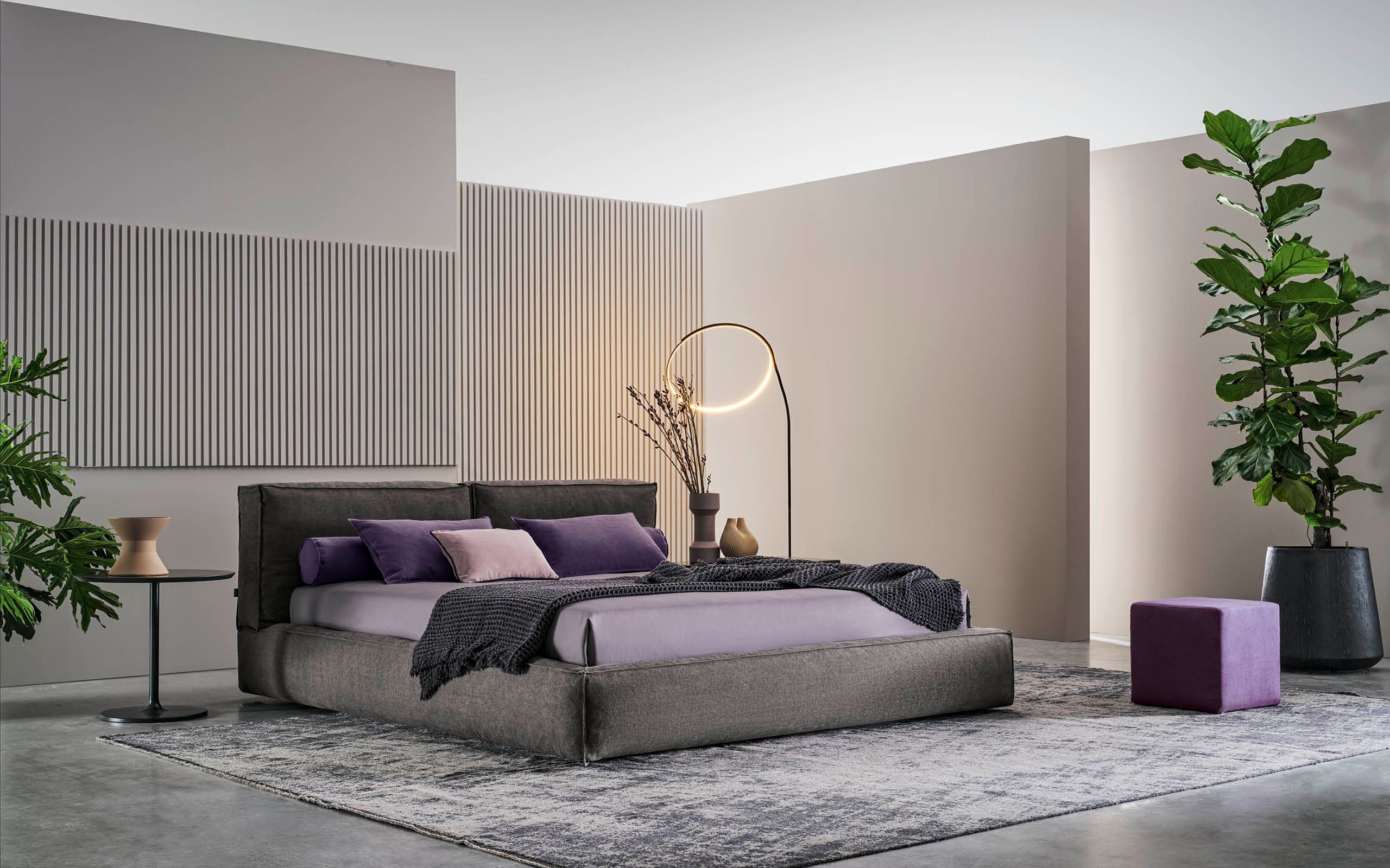 Двуспальная кровать с мягким изголовьем Twils ACADEMY PIUMA ARCH-00007390 - Вид №1