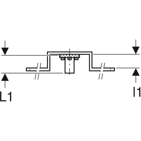 632.851.00.2 Водорозетка Geberit 90° с наружной резьбой MF 1/2", предустановленная, простая Geberit  - Вид №2