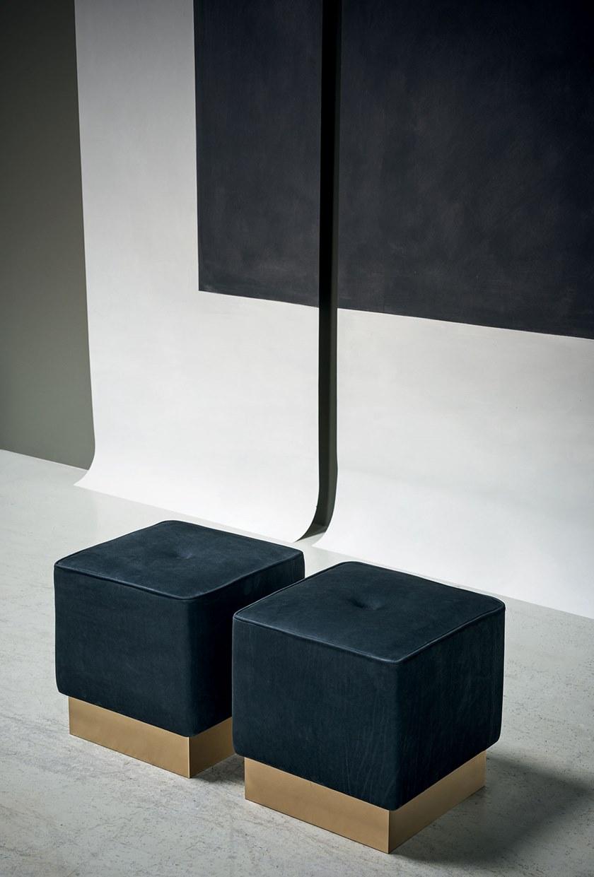 BAXTER Квадратный кожаный пуф Anais sun-id-1512224 - Вид №1